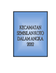 Kecamatan Sembilan Koto Dalam Angka 2012