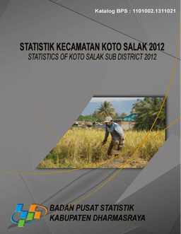 Statistik Kecamatan Koto Salak 2012