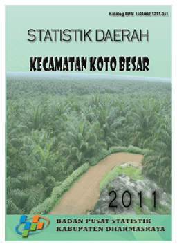 Statistik Daerah Kecamatan Koto Besar 2011